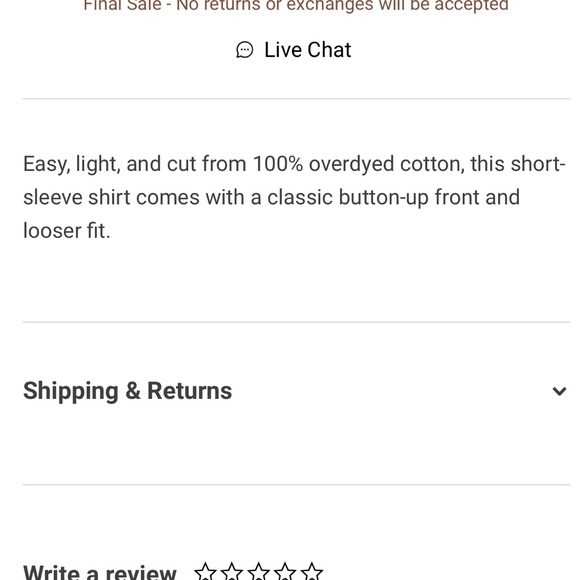 Rag & Bone Tie Shirt Indigo Large NWT - Picture 7 of 7